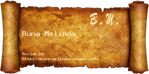 Buna Melinda névjegykártya