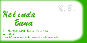 melinda buna business card